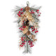 Door Hanger Christmas Multicolour Golden Plastic 60 cm