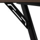 Desk MDF Wood Black Natural 120 x 60 x 75 cm