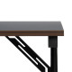 Desk MDF Wood Black Natural 120 x 60 x 75 cm