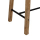 Table Black Natural 110 x 60 x 110 cm