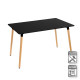Table Black Natural 120 x 80 x 75 cm