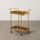 Serving trolley Golden 63 x 38 x 75 cm
