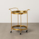 Serving trolley Golden 65 x 50 x 75,5 cm