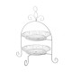 Fruit Bowl White Transparent Crystal 25 x 25 x 29 cm