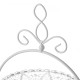 Fruit Bowl White Transparent Crystal 25 x 25 x 29 cm