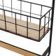 Kitchen Paper Holder Black Natural Iron 34 x 11 x 39 cm