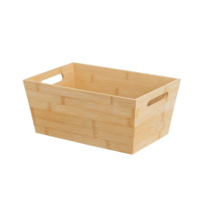 Basket Natural Bamboo MDF Wood 7 L 30 x 20 x 13 cm