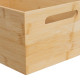 Basket Natural Bamboo MDF Wood 7 L 30 x 20 x 13 cm