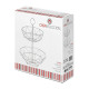 Fruit Bowl Silver Iron 30 x 30 x 38 cm