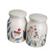 Oil and Vinegar Set BERRIES White Red Green Wood Stoneware 210 ml 21 x 8,5 x 18 cm 4 Pieces