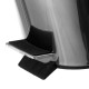 Pedal bin Black Silver 12 L