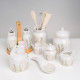 Milk jug and sugar bowl GRASS Multicolour Stoneware 250 ml 18,5 x 9 x 10 cm