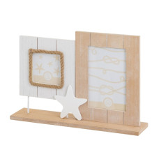 Photo frame White Natural MDF Wood