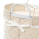 Set of Baskets NATURLIFE White Sand Iron (3 Units)