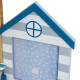 Photo frame Blue White Natural Crystal MDF Wood