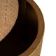 Pouffe RATÁN Natural Rattan 40 x 40 x 46 cm (2 Units)