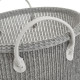 Multi-purpose basket White Grey Polyester (3 Units)