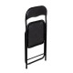 Taburete Negro Poliuretano PVC Hierro 30 x 30 x 45 cm