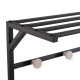 Perchero Negro Hierro 76,2 x 35 x 177,5 cm