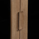Mueble Auxiliar BURNIE Negro Natural Cristal Madera de mango 81 x 41 x 83 cm