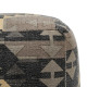 Pouffe Black Taupe 45 x 45 x 45 cm