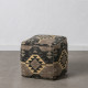 Pouffe Black Taupe 45 x 45 x 45 cm