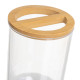 Bath Set Transparent Natural Bamboo polystyrene 17 x 9,5 x 19 cm