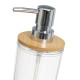 Bath Set Transparent Natural Bamboo polystyrene 17 x 9,5 x 19 cm