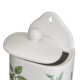 Salero con Tapa GREENS Blanco Verde Gres 500 ml 12 x 8,5 x 15 cm