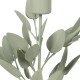 Candleholder Light Green Iron 8 x 8 x 29 cm