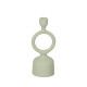 Candleholder Light Green Iron 9 x 7 x 25 cm