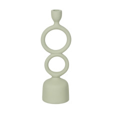 Candleholder Light Green Iron 9 x 7 x 32 cm