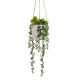 Planta Decorativa Cerámica Polietileno 14 x 14 x 40 cm