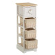 Chest of drawers SWEET HEART Cream Natural 26 x 32 x 81 cm