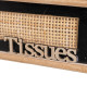Handkerchief or scarf box HEARTS Wood Cane MDF Wood 27 x 16 x 9 cm