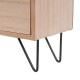 Caja-Joyero HEARTS Blanco Negro Natural Madera Caña Plástico Madera MDF 22 x 10 x 25 cm