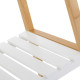 Estantería de Baño Blanco Natural 35 x 35 x 138 cm