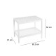 Bathroom Shelves White 64 x 37 x 53 cm