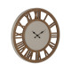 Reloj de Pared Natural Hierro Madera MDF 68,5 x 4 x 68,5 cm