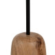 Side table Black Natural 35 x 35 x 55 cm