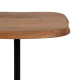 Side table Black Natural 35 x 35 x 55 cm