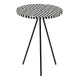 Side table White Black 38 x 38 x 50 cm