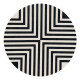 Side table White Black 38 x 38 x 50 cm