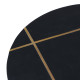 Side table Black Golden 38 x 38 x 43 cm
