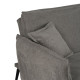 Sofabed Grey 214 x 106 x 84 cm