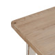 Dining Table White Natural Fir wood 120 x 60 x 48 cm