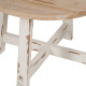Centre Table White Natural 60 x 60 x 45 cm
