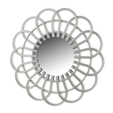 Espejo de pared Plateado 48 x 1,5 x 48 cm