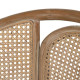 Dining Chair Beige Natural Rubber wood Cotton Polyester 59 x 47 x 81 cm