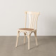 Dining Chair Cream Natural Rattan Elm wood 48 x 47 x 88,5 cm